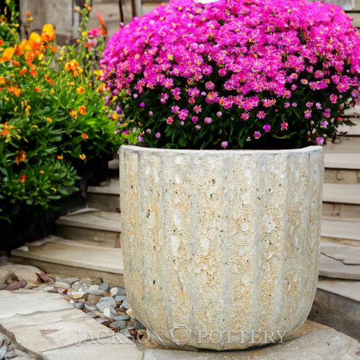 Picture of 22 in. Grenada Planter, Short - Volcanic White