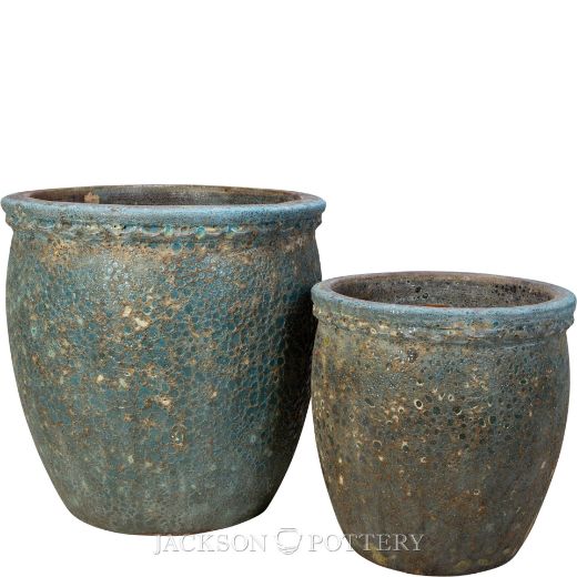 Picture of Tall Nambe Planter Set of 2 A,B - Dark Lunar Blue