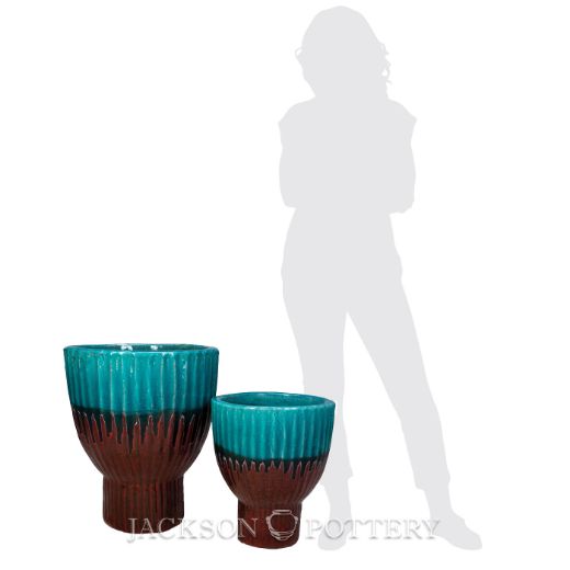 Picture of DG-4176S2 Boho Chalice Planter, Set of 2