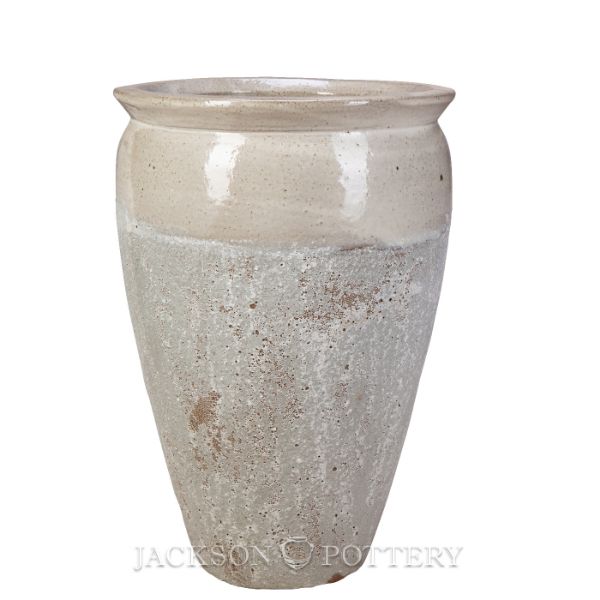 Picture of 14 in. Bautista Water Jar - White over Greystone