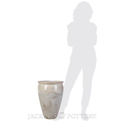 Picture of 14 in. Bautista Water Jar - White over Greystone