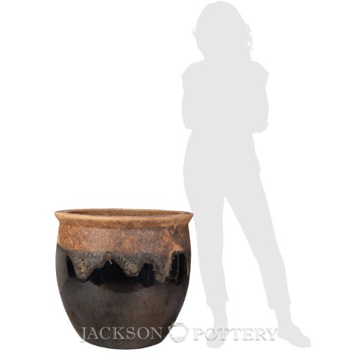 Picture of 23.5 in. Claremont Planter - Ancient Earth over Black
