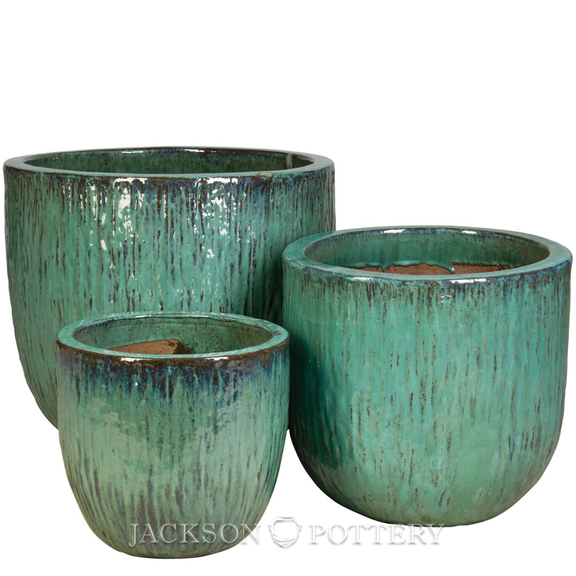 Picture of Textured Egg Planter Set of 3 A,B,C - Azul