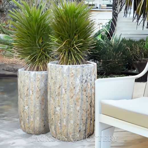 Picture of Grenada Planter, Tall Set of 2 A,B - Volcanic White