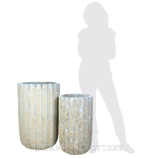 Picture of Grenada Planter, Tall Set of 2 A,B - Volcanic White