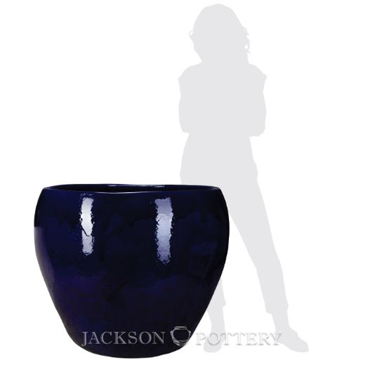 Picture of 39" Giant Top Cut Planter - Cobalt Blue