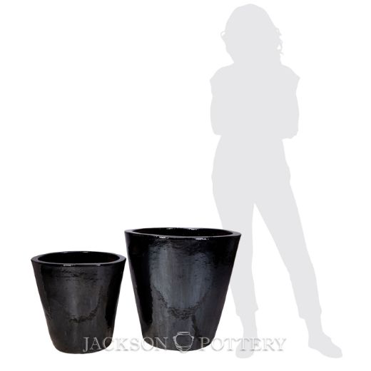 Picture of Vaso Pltr Set of 2 - 18, 23 in - Black