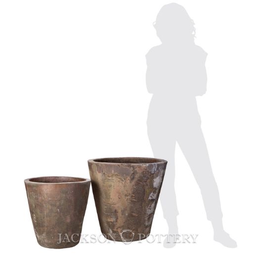 Picture of Vaso Pltr Set of 2 - 18, 23 in - Bark