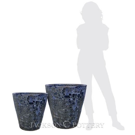 Picture of Vaso Pltr Set of 2 - 18, 23 in - Blue Lava