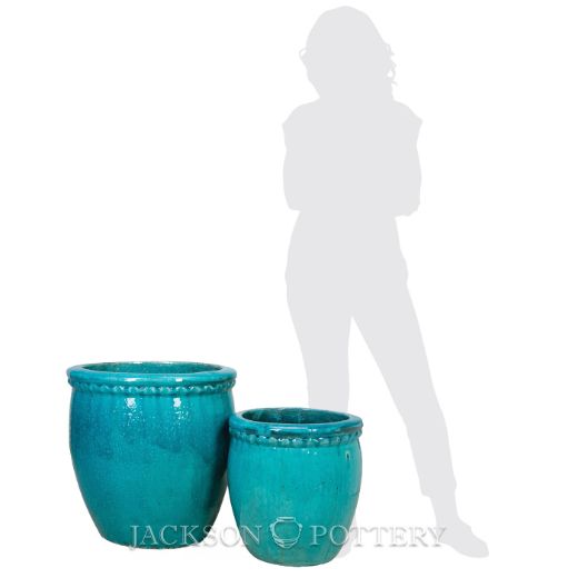 Picture of Tall Nambe Planter Set of 2 A,B - Vintage Turquoise