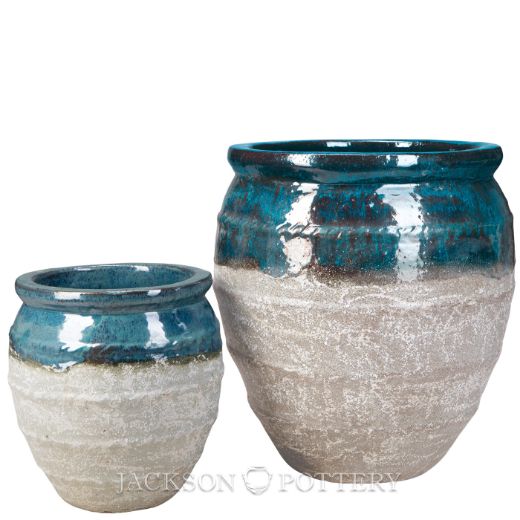 Picture of Magnus Water Jar Set of 2 A,B - Azul over Greystone