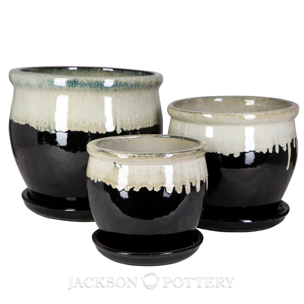 Picture of Oxford Fishbowl w/ Saucer  Set of 3 - Gallery Black